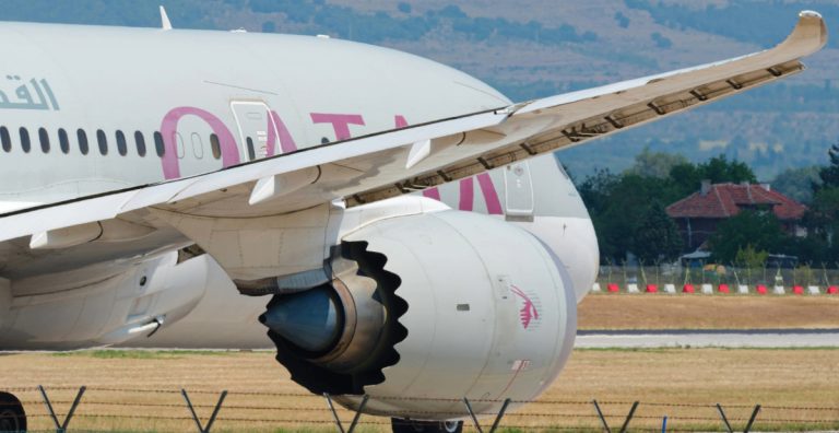 Qatar Airways at airport
